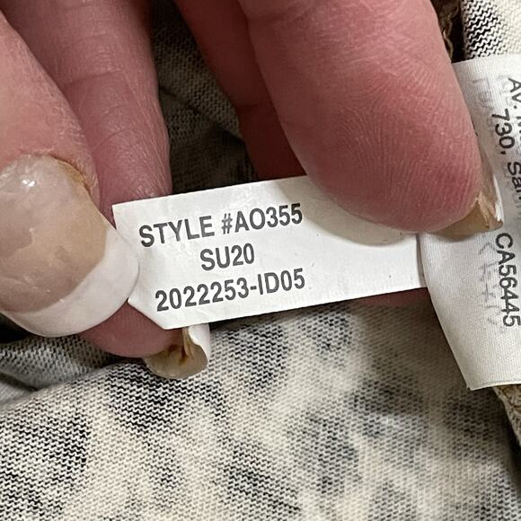 J.Crew Midi Tank Dress Women Size M Animal Print Cotton Scoop Neck Side Slit NEW - Picture 8 of 9